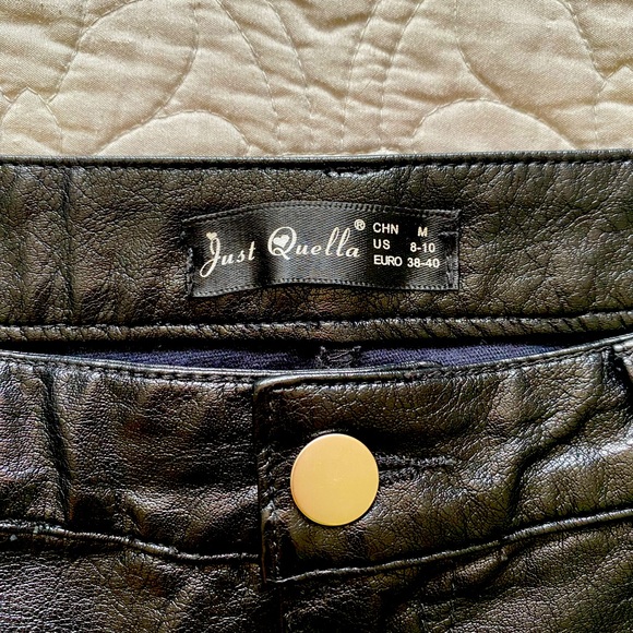 Just Quella Faux Leather Mini Skirt - Picture 3 of 3